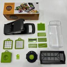 Vegetable Chopper, 16 In 1 Vegetable Chopper, Kitchen Mandoline Slicer 7 Replaceable Stainless Steel Vegetable Cutter, Salad Chopper, Carrot, Garlic And Onion Chopper - Vegetable Cutting - View 14