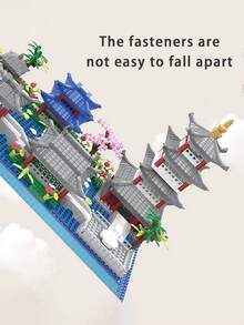 Interesting Assemble West Lake Hangzhou Model Toy, National Style Ancient Architecture Micro Bricks Building Toy, Gift,Building Blocks,Mini Bricks,Architecture - Multicolor - View 6