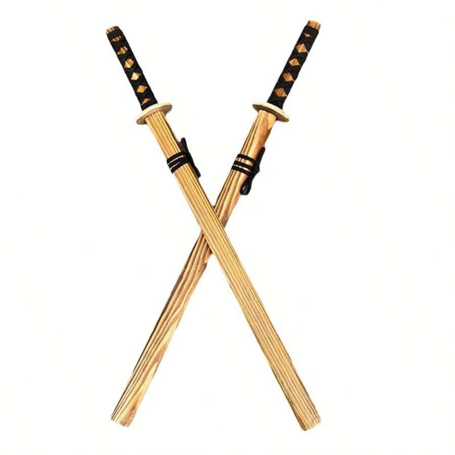 2026新款木剑带鞘，日本武士木剑，竹木材质 - 生日礼物、复活节礼物、情人节礼物、礼品、玩具、新品畅销、新品热销、新品上市、新款玩具、情侣玩具、角色扮演玩具、创意玩具、情侣礼物、舞台表演道具、日本武士刀