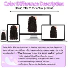 Butterfly Locs Crochet Hair 1-7 Packs Pre-Looped Soft Distressed Faux Locs Braids For Women 10/12/14 Inch - Black Brown - View 9