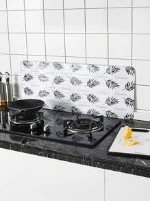 2 pièces Écran anti-éclaboussures de cuisine, écran anti-éclaboussures, bouclier anti-huile de cuisine, écran anti-éclaboussures antiadhésif, écran anti-éclaboussures en aluminium, écran d'isolation thermique de cuisinière, ustensiles de cuisine pour la cuisson, la friture, la cuisson, la maison, les voyages