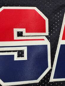 Atonmore Men's Basketball Pants USA Blue Retro Mesh Embroidered Zipper Pocket Casual Sports Shorts - Màu xanh lam - Xem 4