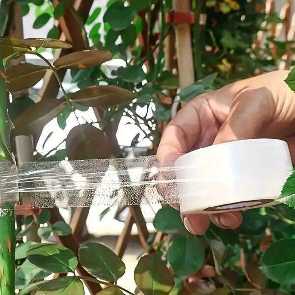 4 Stücke/Packung Veredelungsfolie, dehnbare dünne selbstklebende Obstbaum Veredelungsfolie, kleine Rolle Wickelfolie