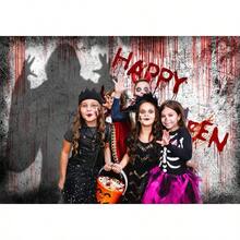 CZ Happy Halloween Backdrop Nightmare Before Christmas Background Scary Ghost Party Decorations For Photography Pictures 7X5FT 072 1439 - 黃色 - 查看 5