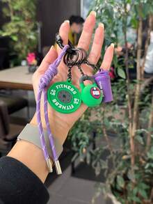 系列创意设计可爱撞色甜美酷炫运动风包包挂件，健身运动配件，夏季时尚救星钥匙扣，健身系列杠铃片壶铃运动水杯挂件，背包挂件，饰品钥匙扣，适合运动型男生女生，送给男女的精美礼物 - 彩色 - 查看 10