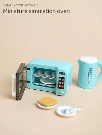 Peralatan Miniatur, Set Peralatan Makan untuk Berkemah, Koleksi Dekoratif, Aksesori Meja Makanan Penutup, Alat Peraga untuk Aktivitas, Model Realistis, Aksesori Permainan, Set Permainan Peran