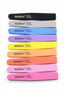 NailShine 3/5/10/20 件海绵 100/180 号指甲锉和抛光套装，双面砂纸板可水洗抛光块，适用于天然指甲和水晶指甲，专业美甲工具