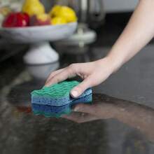 O-Cedar Scrunge Non-Scratch Scrub Sponge (Pack Of 6) Multi-Use, All-Purpose, Odor-Resistant, Scrubbing Sponge Safely Cleans All Hard Surfaces In Kitchen And Bathroom - 6 Count (Pack of 1) - View 10