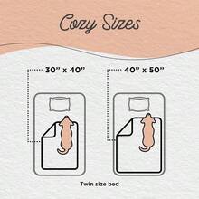 Best Friends By Sheri Calming Shag Dog Blanket Ultra Soft Faux Fur Pet Throw AnxietyRelief Lightweight Warm Bed Cover For Dogs And Cats Machine Washable Taupe 30" X 40" - Màu nâu nhạt - Xem 5