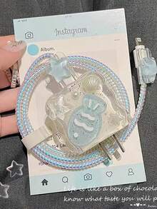 5 件装 Marine Fish 充电线保护器，防断裂、防污适配器套组，兼容 Apple 20W 充电器 Nan 充电器配件 手机配件 - 彩色 - 查看 3