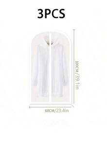 Túi chống bụi cho quần áo, túi đựng bụi, túi treo chống bụi trong suốt dùng trong gia đình, túi chống bụi cho quần áo và vest có thể giặt được. - Nhiều màu - Xem 15