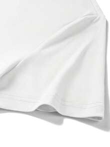 T-shirt à manches courtes col rond motif lettre décontracté pour hommes, été - Weiss - Voir 5