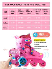 FREE STAR Beginner Roller Skates With Auxiliary Wheels, Balance Assist Roller Skating Shoes Set, Easy To Learn For Men And Women, Outdoor Inline Skates