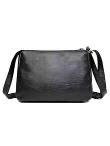 Nueva bolsa multifuncional para mujeres de mediana edad, bolso de madre, bolso de suegra, bolso de hombro y bandolera de cuero suave - Negro - Ver 3