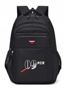 1pc Men's Nylon Commuter Bag Sports Backpack Backpack Purse Casual Daypack,With Multi Compartments Scratch Resistant And Wear-Resistant,Functional,For Business/Commute/Work/Office,Business Casual,Other Printing,Men Gifts,For Gentlemen Or Boyfriend