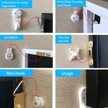 100 Stücke unsichtbare Nagel Wandhaken ohne Spuren, Bilderrahmen Hänger, Fotorahmen Aufhänger zum Aufhängen von Foto Rahmen, Dekoration, Kunstwerk