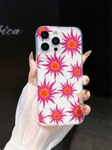 Radiant Solar Element Transparent Phone Case, Fully Covered With Precision Holes To Prevent Falling, Compatible With Apple 13, 11, 12, 14, 15, 7/8, X, XR, XS Max, Pro, Plus, Pro Max, Mini