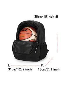 Nowa torba piłkarska z dwoma ramionami, plecak sportowy do koszykówki, siatkówki i innych aktywności na świeżym powietrzu, składana torba sportowa z wentylowaną przegrodą na buty i przegrodą na piłki, kieszeń na laptopa, odpowiednia do sportów zespołowych