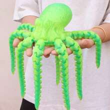 1 pulpo gigante de 41 cm/16,14 pulgadas, monstruo del océano, pulpo enorme, pulpo colorido, pulpo negro y dorado, regalo de fiesta de decoración navideña, regalo de cumpleaños, decoración artística divertida impresa en 3D, decoración del hogar, decoración del automóvil, decoración del jardín, regalo de San Valentín