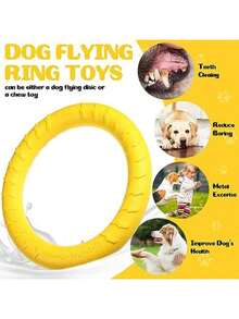 1pc Anti-Slip Pulling Ring Pet Dog Training Toy, Chew-Resistant EVA Floating Dog Toy For Pool, Summer