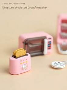 Miniatur-Haushaltsgeräte, Camping-Geschirr-Set, dekorative Sammlerstücke, Dessert-Tisch-Accessoires, Aktivitäts-Displayprops, realistische Modelle, Spielzubehör, Rollenspiel-Set - Verschiedenfarbig - Übersicht 4