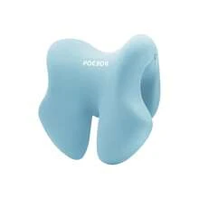 Almohada de soporte para la cabeza de silla de oficina de espuma viscoelástica para sillas de computadora, reposacabezas ajustable, almohada para siesta para dormir y trabajar, extraíble - Negro - Ver 2