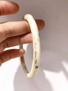 1/4 chiếc Vòng tay nhựa mỏng không đối xứng thời trang dành cho nữ, đa năng và có thể xếp chồng lên nhau - vòng đeo tay - Xem 20