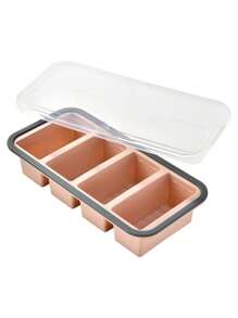 带盖硅胶冷冻托盘 - 汤冷冻容器模具 - 硅胶冷冻模具，用于制作冰块，用于冷冻汤、炖菜、酱汁、餐食准备，非常适合储存汤、酱汁、米饭、剩菜、果汁、甜点、冰沙等 - 彩色 - 查看 15