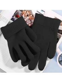 黑色保湿手套和袜子，凝胶水疗保湿疗法袜子和手套，软化修复干裂，手足皮肤护理，有效修复干燥和皲裂的手足皮肤护理（4 件）