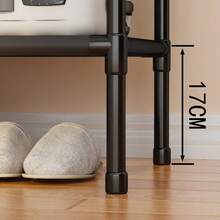 Folding Wardrobe Portable Wardrobe Double Couple - Xám - Xem 4