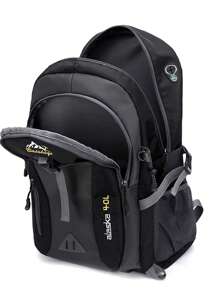 1 件山地徒步背包，10.57 加仑尼龙软壳背包 - 纯色，实用口袋，拉链开合，流苏装饰，适合户外、运动、休闲、旅行