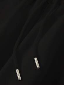 Customizable Plus Size Athleisure Pants, Personalized Text Print, Drawstring Waistband, Machine Washable - Comfortable Home Lounge Pants, Loungewear | Elastic Waistband Pants | Autumn & Winter Women's Casual Drawstring Warm Fleece Loungewear Jogger Pants