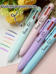 Custom Ballpoint Pen-Six Colors With Name,Personalized Teacher Pens,Customized Gel Pens,Customizable Text Writech Pens,Birthday Gifts,Teacher's Day Gifts,Anniversary,Back To School Gifts,Red/Purple/Orange Color/Blue/Black/Green, Students,Friends,Men,Women,Home,Business,Work,Office,Christmas Gift Supplies - Style a - View 8