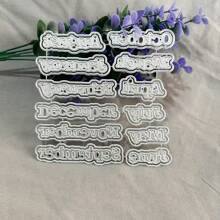 January To December Metal Cutting Dies, DIY Scrapbooking Album And Embossing Stencil, Greeting Card Making Tool, Card Paper Cutting Crafts ,Gift Card Making Template Die Cuts