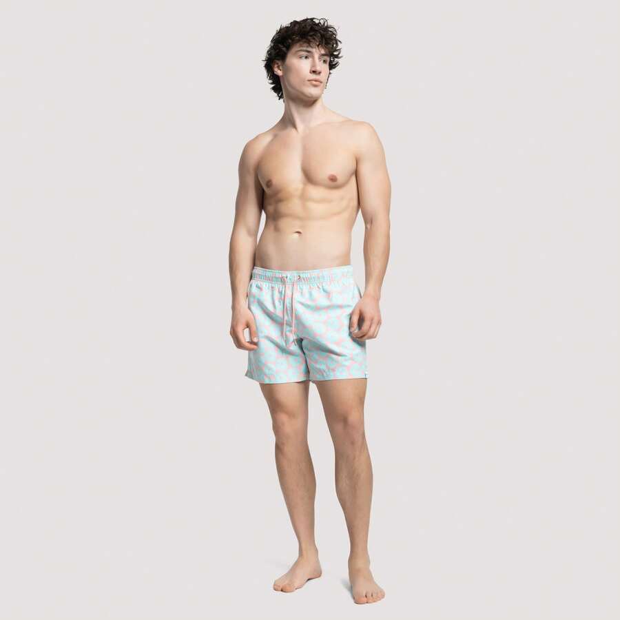 Apres Life Urchin Pink Swimshorts - Pink - View 1