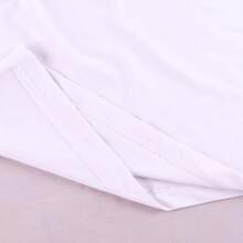 Camiseta de tirantes sin mangas para hombre, tipo musculosa, con aberturas, para entrenamiento en el gimnasio y culturismo - 2025 - Blanco - Ver 2