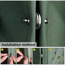 2 piezas Cortinas magnéticas con respaldo Adhesive - Botón de metal clásico Closure, adecuado para cortinas del hogar, dormitorio y oficina - Multicolor - Ver 10