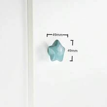 Tiradores de muebles con diseños de estrellas, nubes y lunas en cerámica para habitaciones infantiles, manijas de armarios y cajones con dibujos animados
