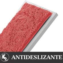 VOGRAC Paula Home - Deep Pile Chenille Bath Mat | Non-Slip, Thick, Extra Soft & Absorbent | 100% Microfiber For Shower & Bath - Coral Pink - View 6