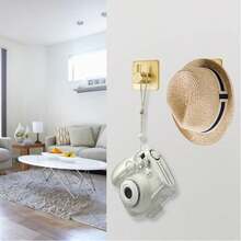 MiLaiWP Bộ phụ kiện phòng tắm bằng thép không gỉ bao gồm thanh treo khăn, giá treo giấy vệ sinh, móc treo tường, móc treo áo choàng, móc treo áo khoác cho bộ phụ kiện phòng tắm 6/3 chiếc - Vàng - Xem 7