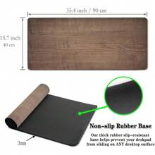 Floral Pattern Office Desk Pad Jumbo Mouse Pad Gaming Mousepad With Non - Slip Rubber Base Waterproof And Stitched Edges For Game And Office