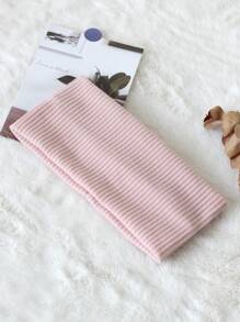 Diadema a rayas de color liso para mujer (1 pieza), versátil para lavarse la cara, maquillarse, hacer deporte, usar a diario, como accesorio para el cabello, ideal para otoño, viajes y como detalle para rellenar calcetines navideños.