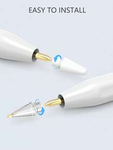 兼容 Apple Pencil 笔尖，升级版 6 支装替换笔尖，带笔盒，不易磨损，笔尖纤细，精准操控，金属笔尖，兼容 Apple Pencil 第一代/第二代/USB-C/iPad Pro Pencil