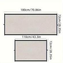 A Portable Foldable Pet Gate (With 6 Transparent Hooks), No-Drill Pet Safety Barrier, Dog Obstacle Protection Fence, Suitable For Stairs, Balcony, Doorway, And Outdoor Use.