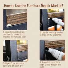 复合地板维修套装带加热笔，木质乙烯基地板家具维修套装油毡维修硬蜡补漆笔覆盖划痕、污渍、裂缝、门、橱柜、桌子孔洞