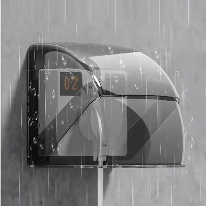 1 miếng che ổ cắm điện ngoài trời chống thấm nước co giãn, miếng che công tắc và ổ cắm siêu mỏng chống thấm nước, - Miếng bảo vệ ổ cắm điện hình chữ nhật linh hoạt cho trạm sạc, vừa vặn, miếng bảo vệ phích cắm màu đen chống mưa, thiết kế trong suốt, chất liệu trong suốt bền bỉ