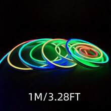 0,2m - 5m RGB flexibles Neon-Schild, USB-betrieben mit Fernbedienung, Mehrfarbenwechsel, zum Selbstgestalten für TV-Hintergrund, Wohnzimmer-Dekoration, Spielzimmer, Weihnachts- und Halloween-Dekoration