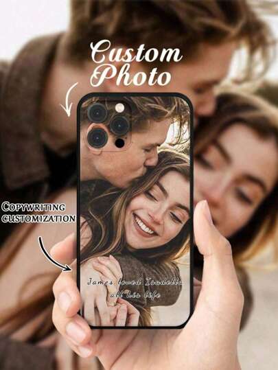 1pc Customized TPU Shockproof Phone Case Compatible With Apple 16/15/14/13 Plus Pro Max Pro/OPPO/Redmi/VIVO, Suitable As Christmas/Thanksgiving/Halloween/Valentine's Day/Easter Gift For Men/Women/Girlfriend/Family/Friends, Customizable With Personal Photos, Cartoons, Game Characters, Celebrities, Etc.