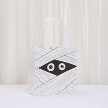 24 件/12 件/6 件万圣节南瓜无纺布袋、节日派对袋、不给糖就捣蛋礼品包装袋、万圣节礼品、万圣节装饰、亡灵节包装袋、万圣节主题派对礼品袋，颜色和款式随机 - 彩色 - 查看 5