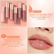 6pcs Pearlescent Lipstick, Easy To Color, Shimmer Lip Gloss, Waterproof, Sweat-Proof, Non-Stick To Cup, Non-Fading, Long-Lasting, Exquisite, Suitable For Gifts, Festival Makeup, And Performance Makeup - Nhiều màu - Xem 6